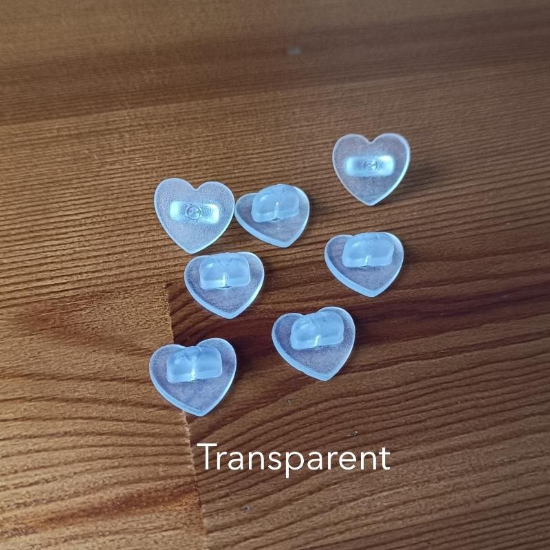fermoir plastique en forme de coeur de couleur transparent fermoir plastique en forme de coeur de couleur transparent