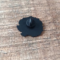 pin's hérisson fleuri de dos