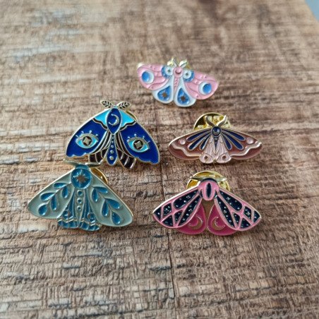 Coffret de Pin's - Collection Papillons de Minuit