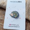 herisson pastel sur sa carte