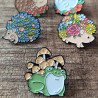 grenouille de la foret avec la collection du thème foret enchantée